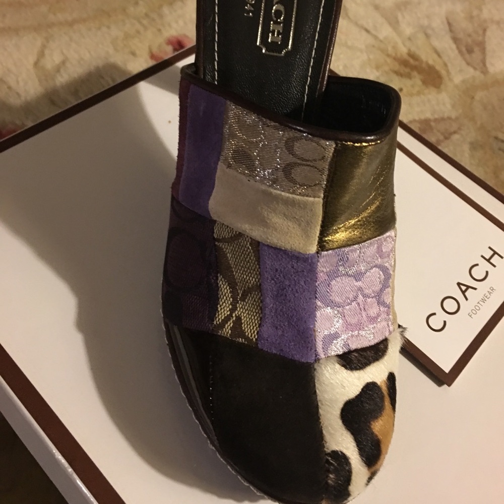 ❤️Coach Patchwork Heels❤️